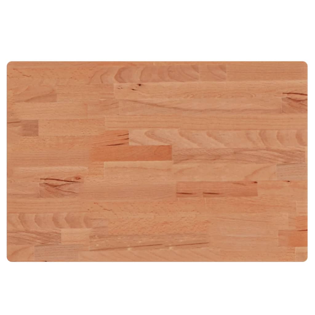 Waschtischplatte 80x40x1,5 cm Massivholz Buche