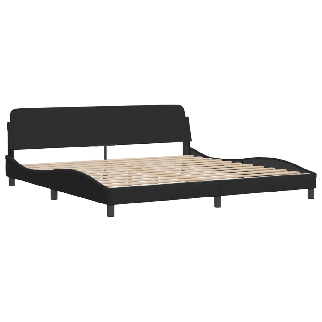 Bett mit Matratze Hellgrau 80x200 cm Samt