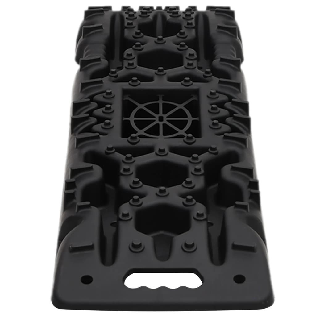 Traktionsmatten 2 Stk. Schwarz 107x31x7 cm Nylon