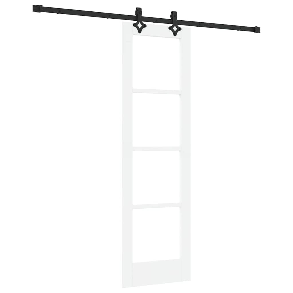 Schiebetür ORKDAL Natürlich und Schwarz 61 x 198,5 cm