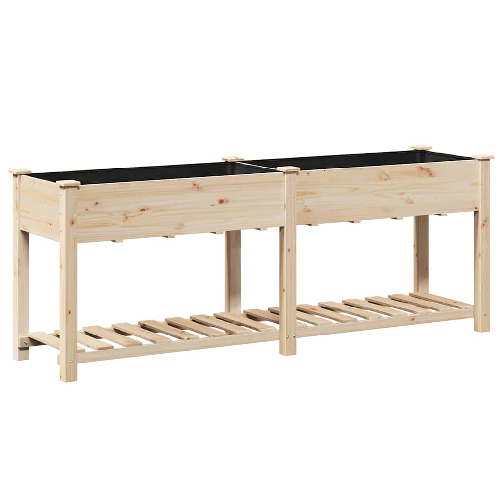 Garten-Pflanzgefäß mit Regal Beige 71 x 37 x 76,5 cm