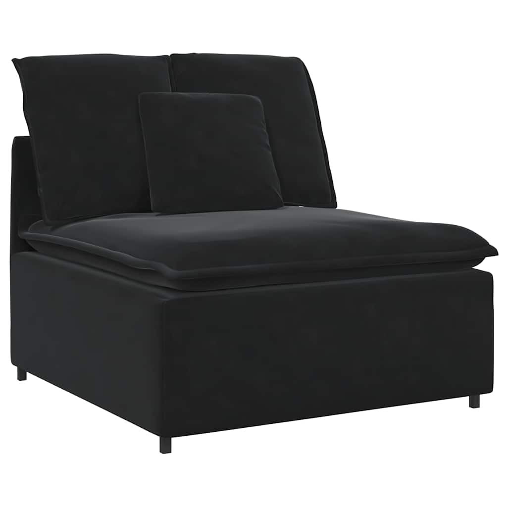 Modulares Sofa mit Kissen Blau