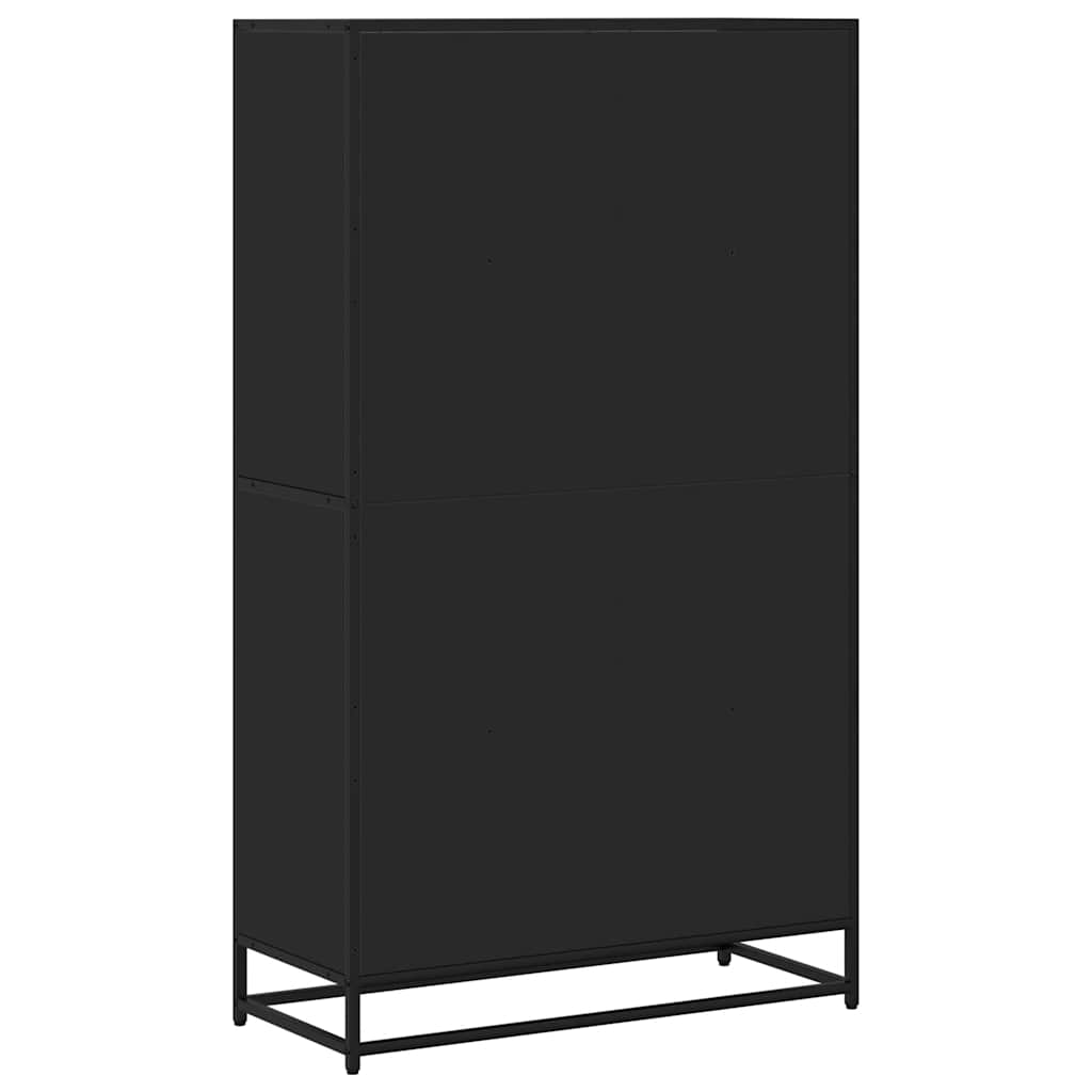 Bücherregal Schwarz 60x35x139 cm Holzwerkstoff