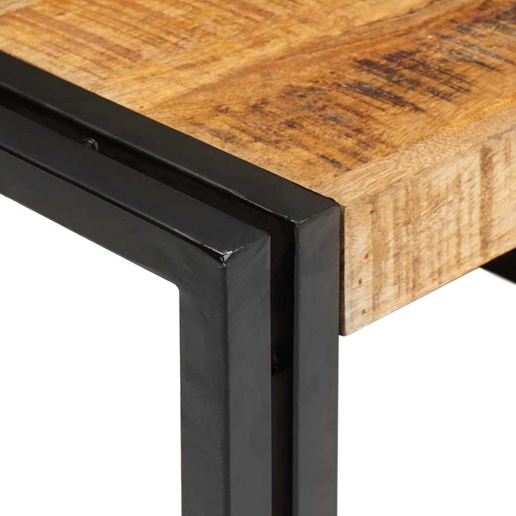 Badregal für Braun 40 x 50 x 23 cm Massives rohes Mangoholz