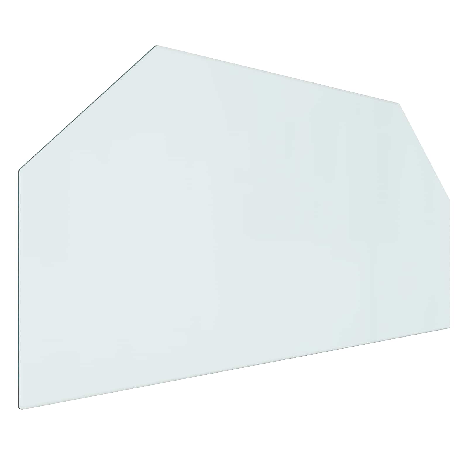 Feuerstelle Glasplatte Transparent 80 x 50 cm Glas