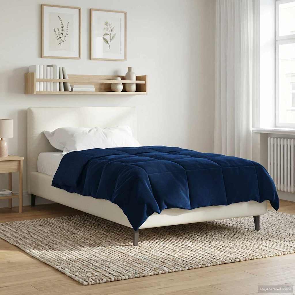 Sommerdecke Gesteppt Anthrazit 135 x 200 cm Mikrofaser