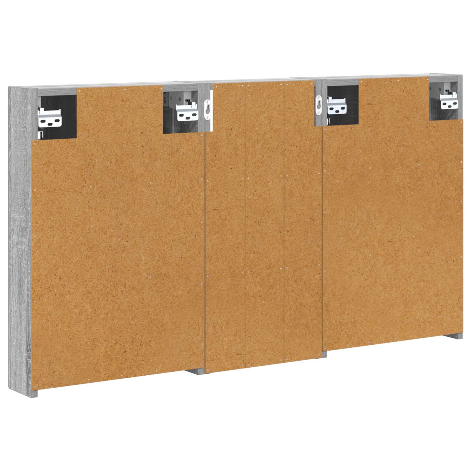 Badezimmerschrank-Set 3 pcs 80 x 10,5 x 50 cm Holzwerkstoff
