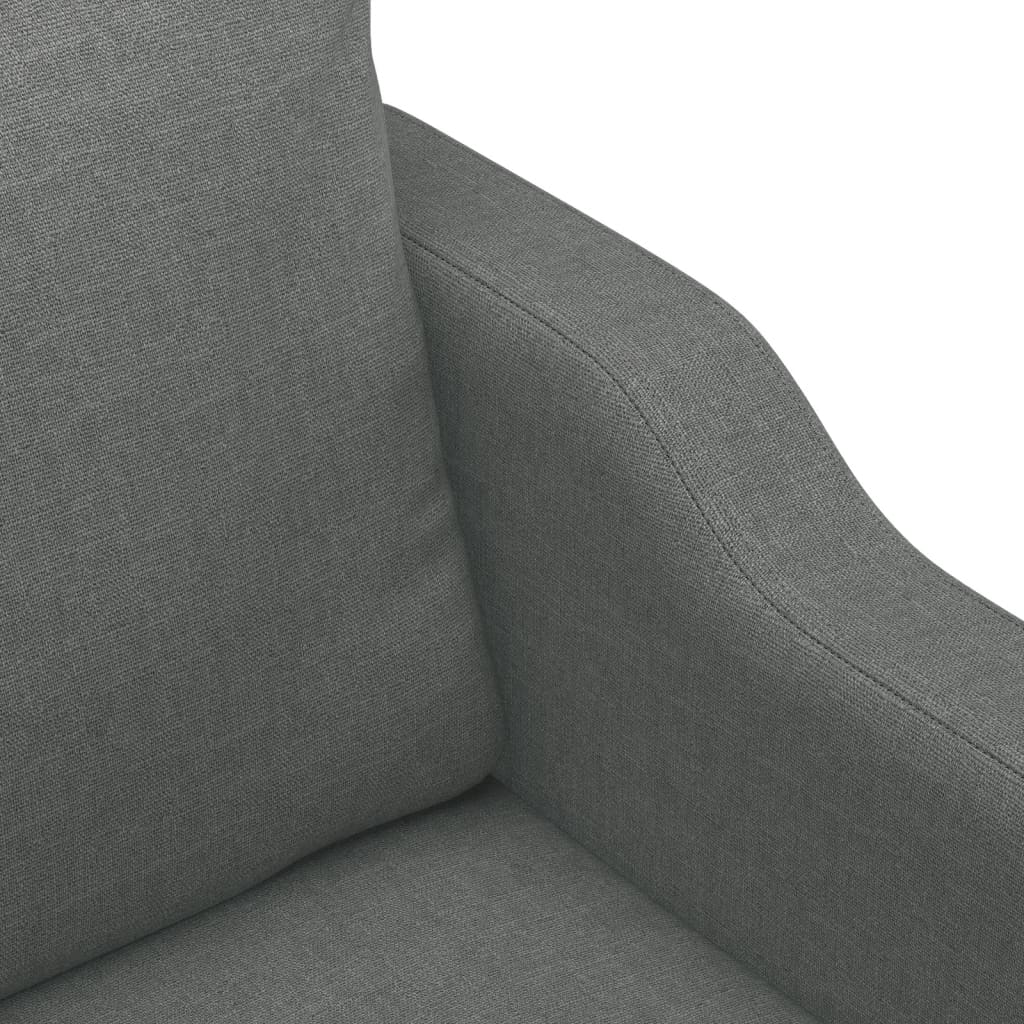 4-tlg. Sofagarnitur mit Kissen Braun Stoff