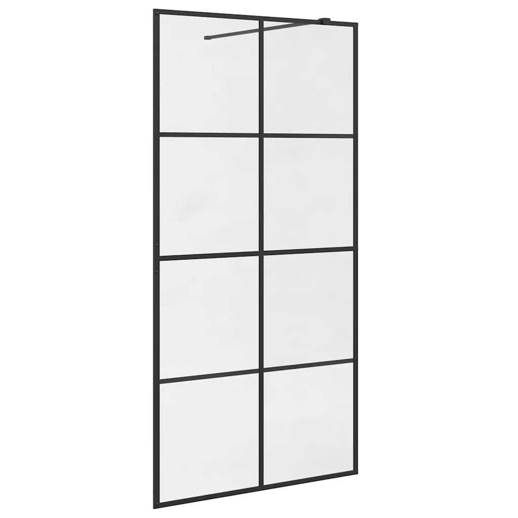 Duschwand für Begehbare Dusche mit Klarem ESG Glas 80x195 cm