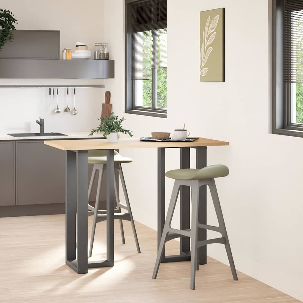 Couchtischbeine T-Form 2 Stk. Schwarz 30x25x(30-31) cm Stahl