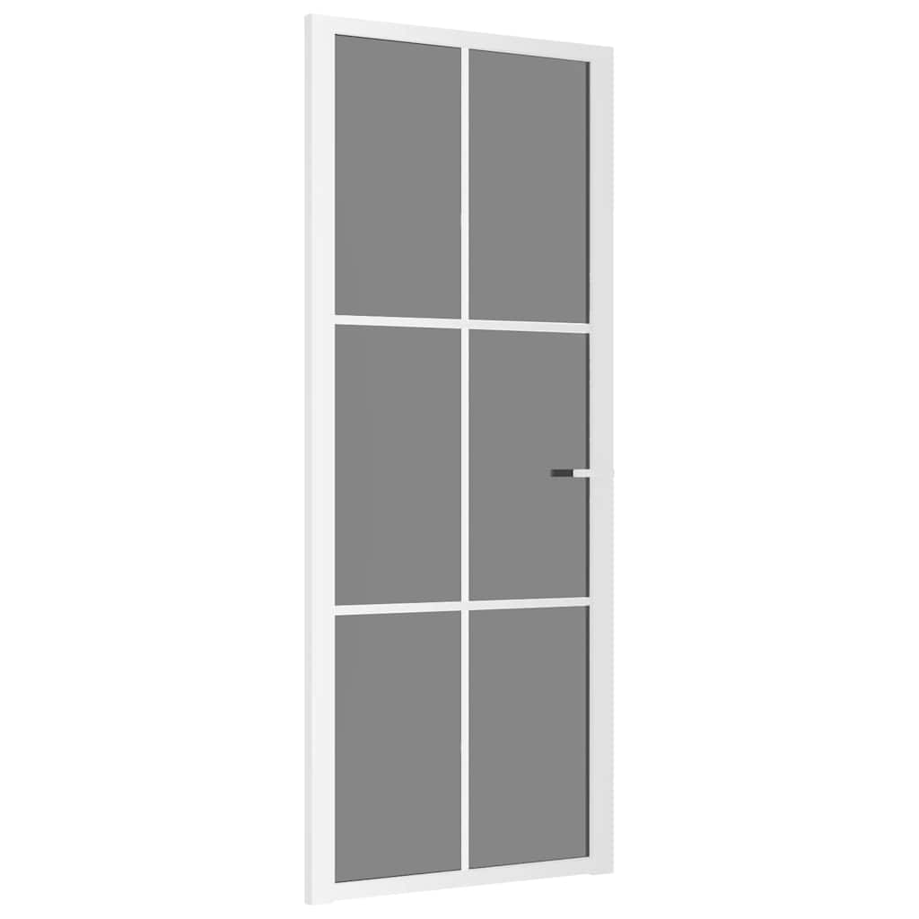 Innentür ESG Glas und Aluminium 76x201,5 cm Schwarz