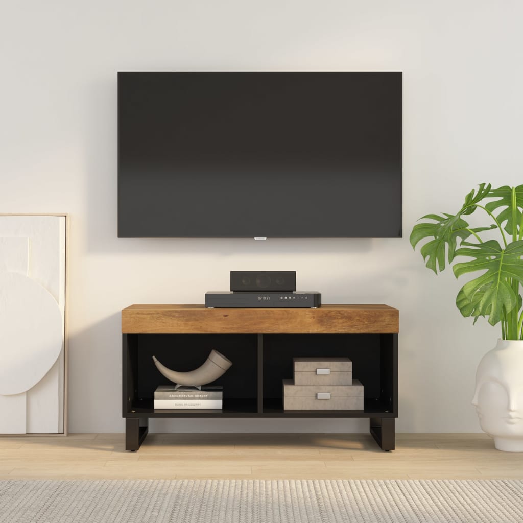 TV-Schrank 85x33x43,5 cm Altholz Massiv
