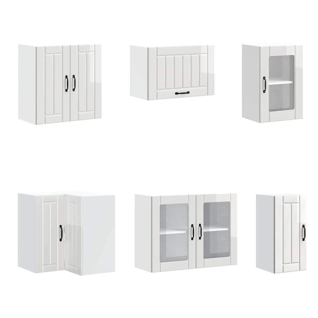 11-tlg. Küchenschrank-Set Lucca Weiß Holzwerkstoff