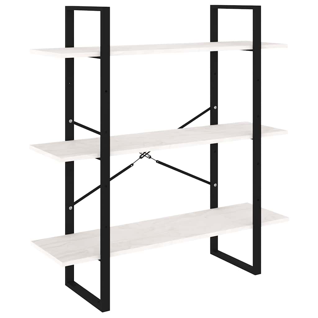 Bücherregal Weiß 100x30x105 cm Holzwerkstoff