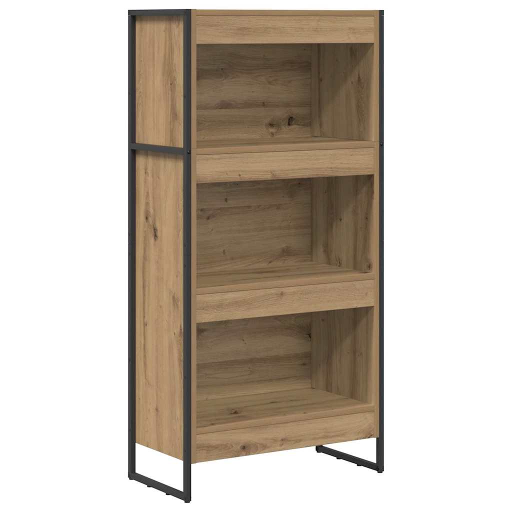 Bücherregal 2 pcs Schwarz Eichen-Optik 60 x 30 x 189,5 cm