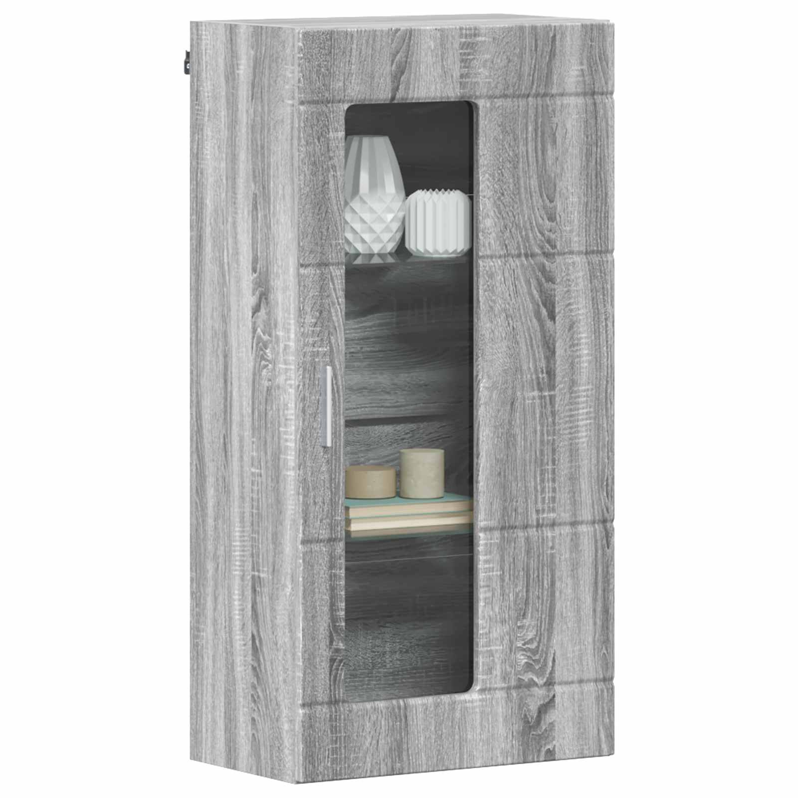 Highboard mit Regal FLORIN Weiß 60 x 35 x 182 cm Holzwerkstoff