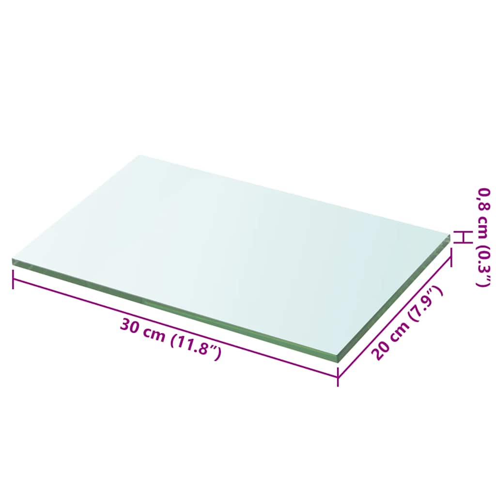 Regalboden Glas Transparent 20x12 cm