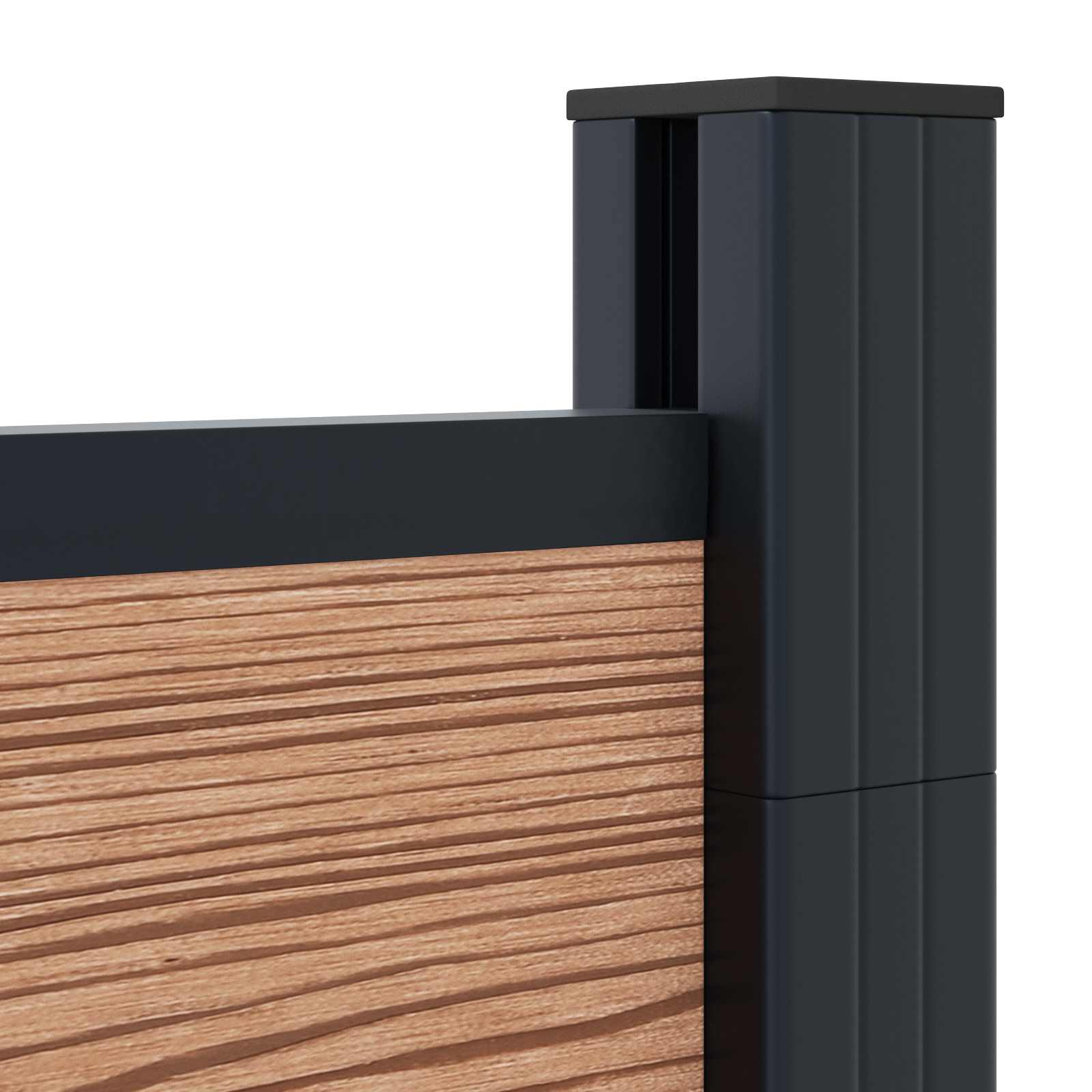 Zaunelement WPC 95x186 cm Braun