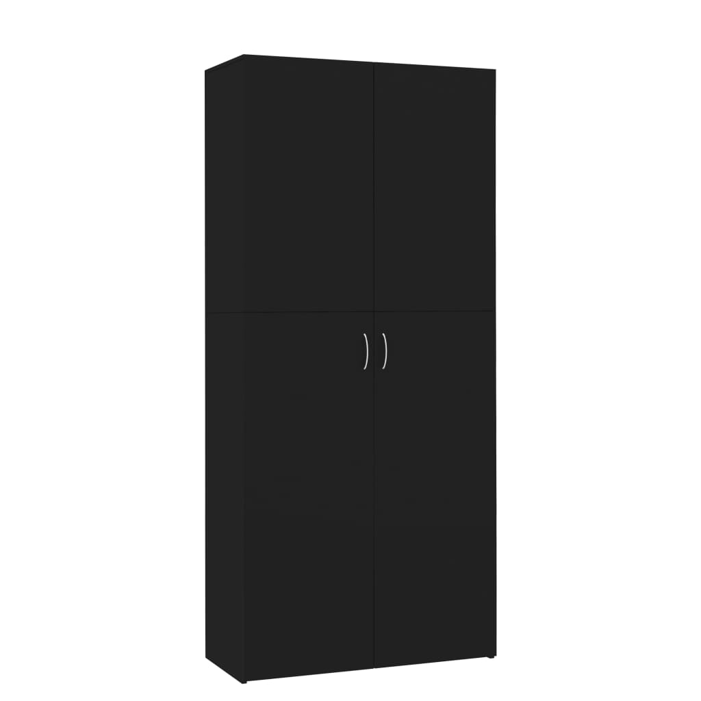 Schuhschrank Weiß 80x35,5x180 cm Holzwerkstoff