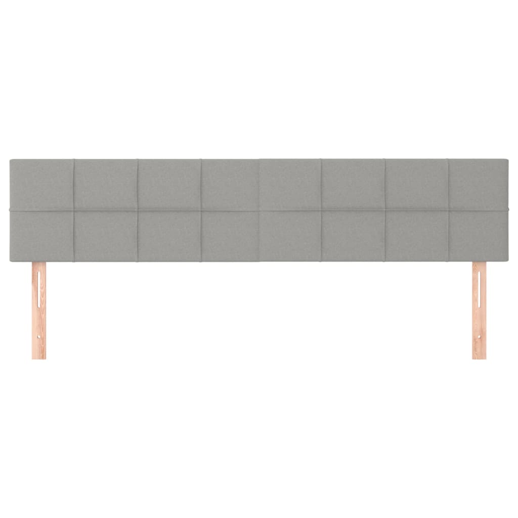 Kopfteil Hellgrau 80x5x118/128 cm Stoff