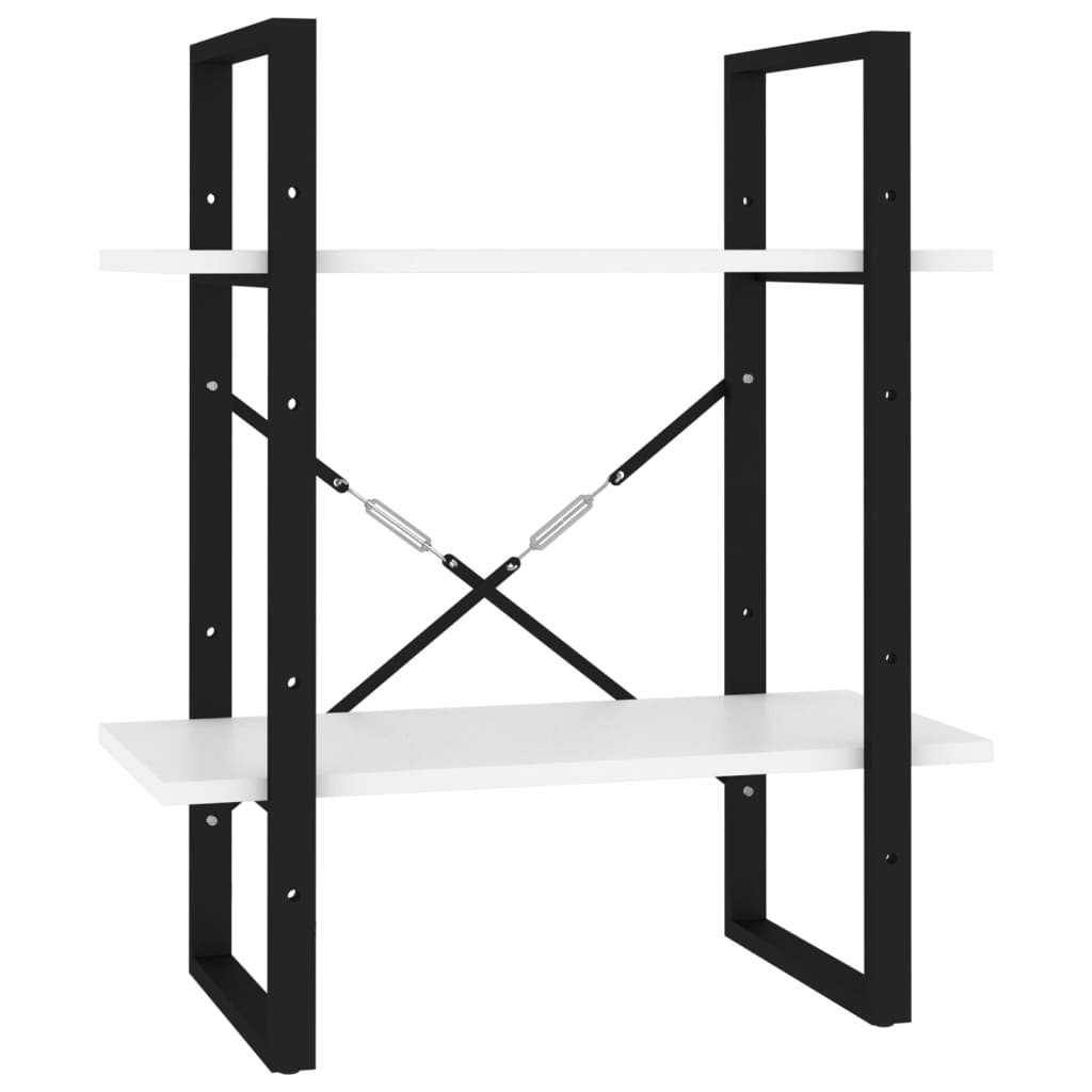 Bücherregal 5 Fächer Weiß 40x30x175 cm Holzwerkstoff