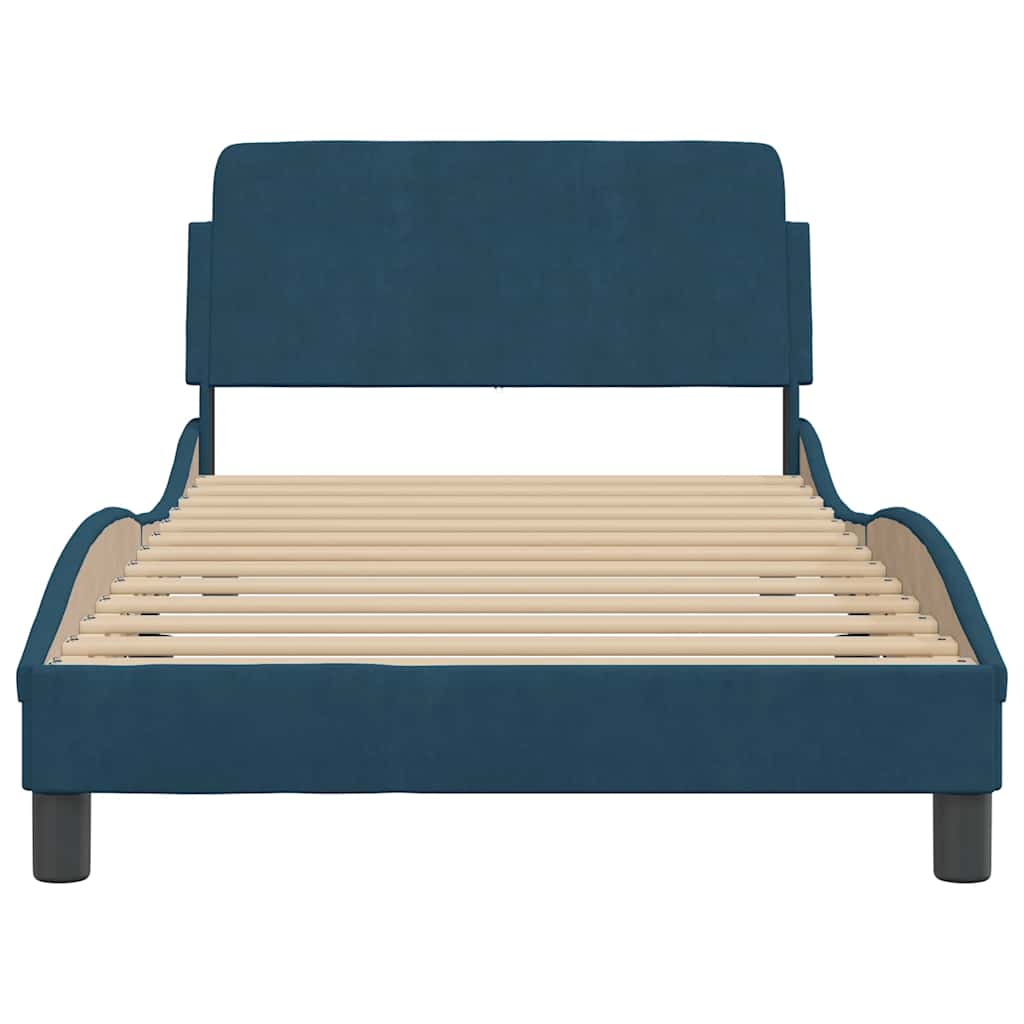 Bettgestell "Dover" Hellgrau 80x200 cm Samt