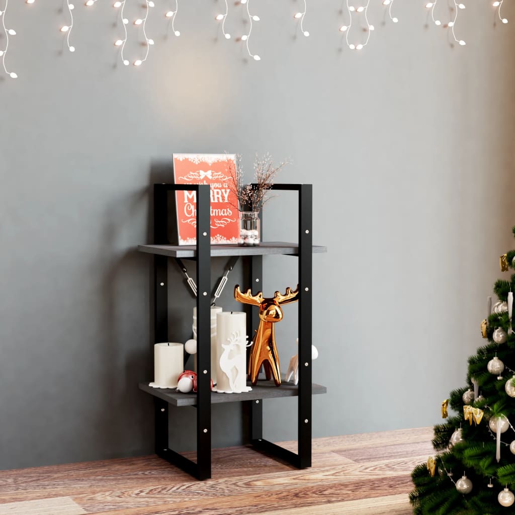 Bücherregal 2 Fächer Weiß 40x30x70 cm Holzwerkstoff