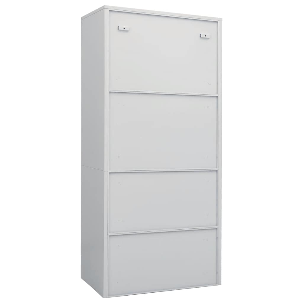 Kleiderschrank Weiß 80x50x180 cm Stahl