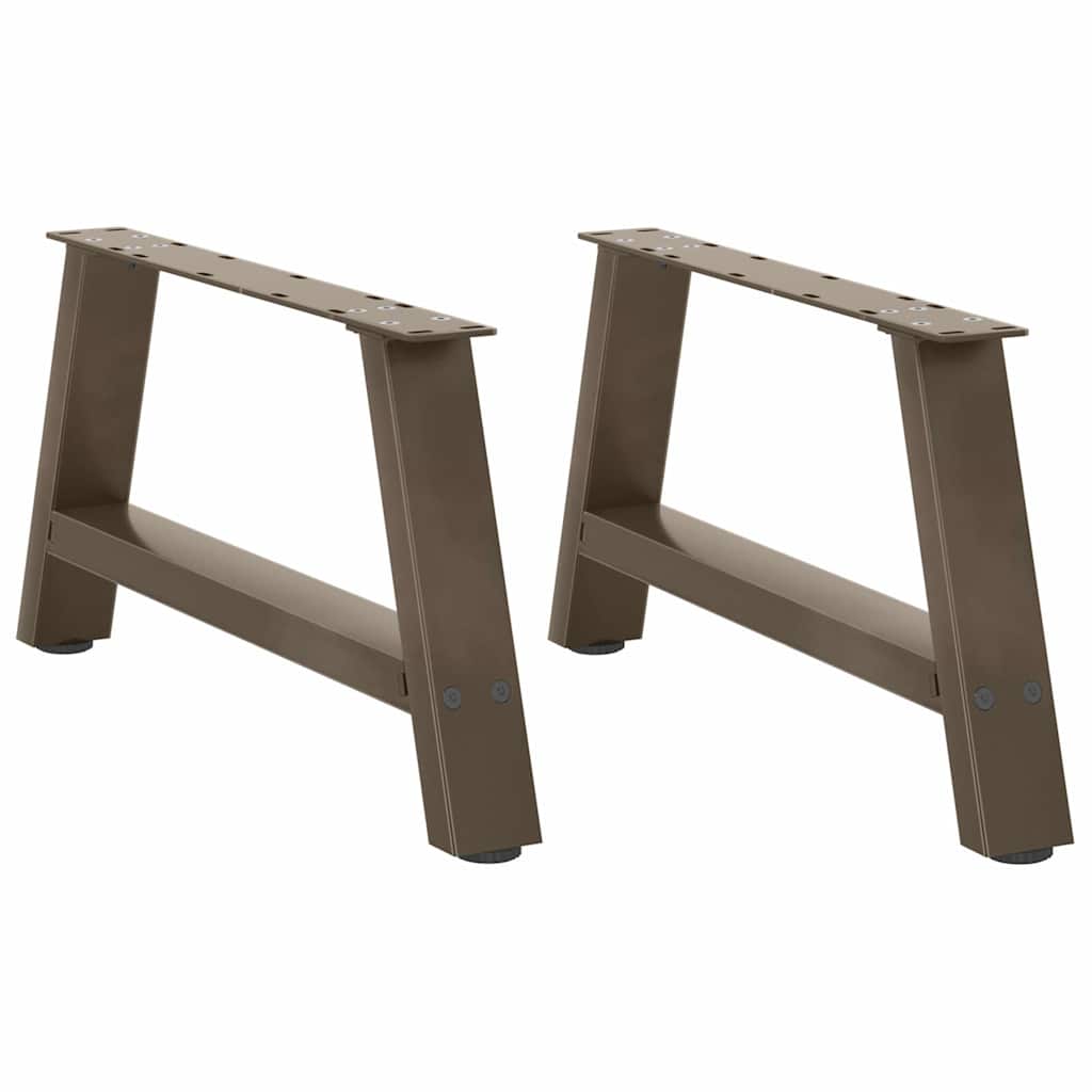 Couchtischbeine A-Form 2 Stk. 30x(30-31) cm Stahl