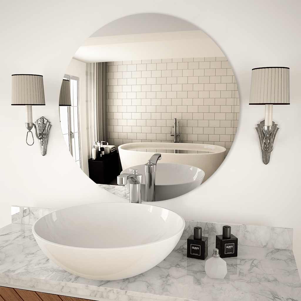 Wandspiegel 40 x 40 cm Quadratisch Glas