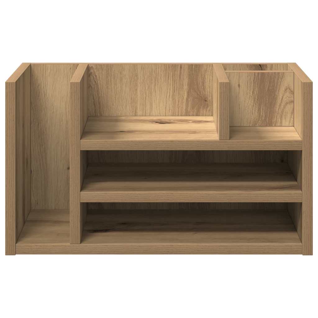 Schreibtisch-Organizer Weiß 44,5x24x25 cm Holzwerkstoff
