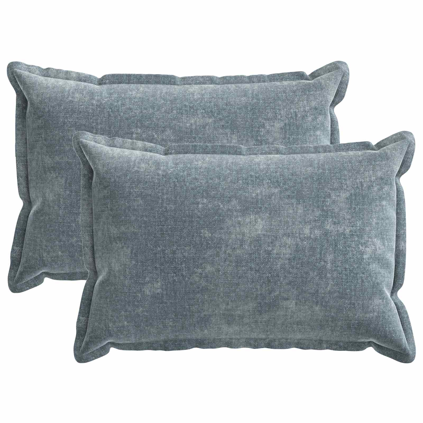 Kissenbezug 2 Stk. HOUTEN Dunkelgrau 30 x 30 cm Chenille-Stoff