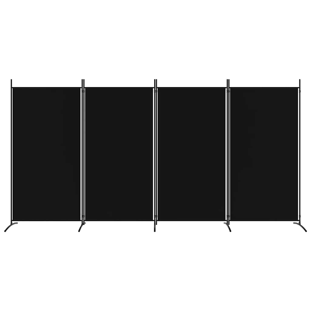 3-tlg. Raumteiler Weiß 260x180 cm Stoff