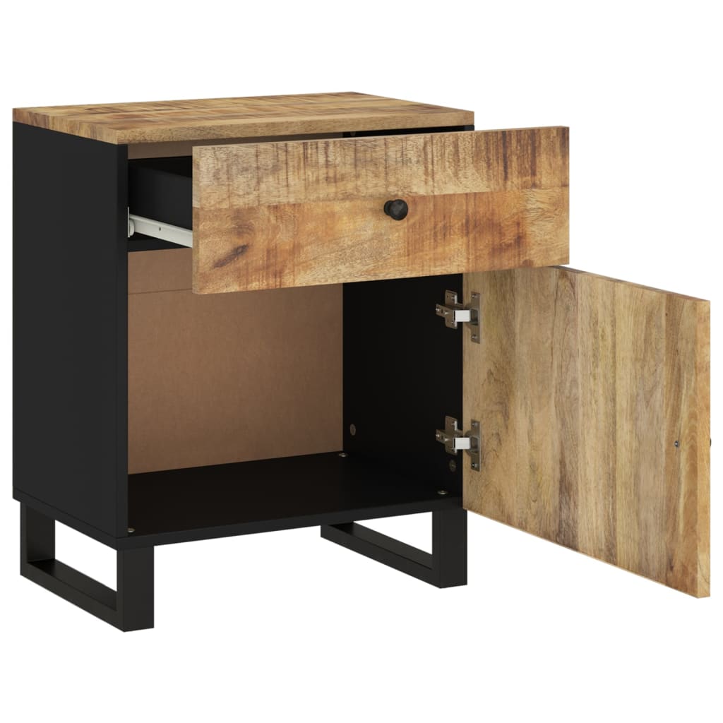 Nachttisch 50x33x60 cm Altholz Massiv & Holzwerkstoff