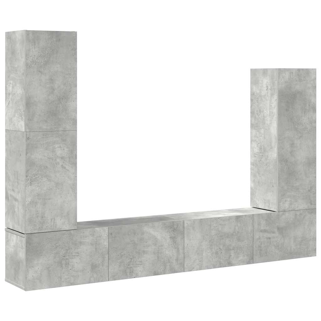 4-tlg. TV-Schrank-Set Weiß Holzwerkstoff