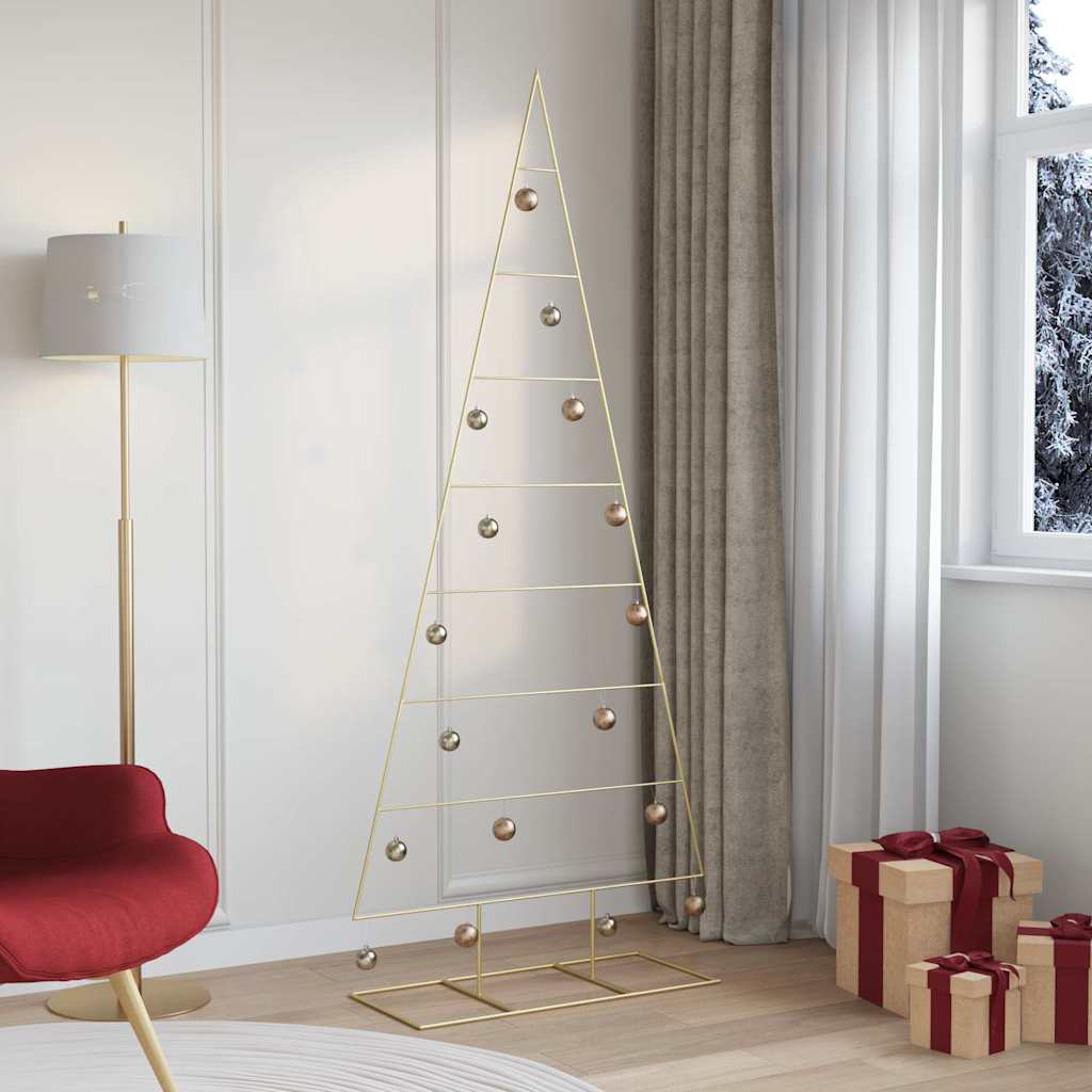 Metall Weihnachtsbaum Gold 60 cm Pulverbeschichteter Stahl