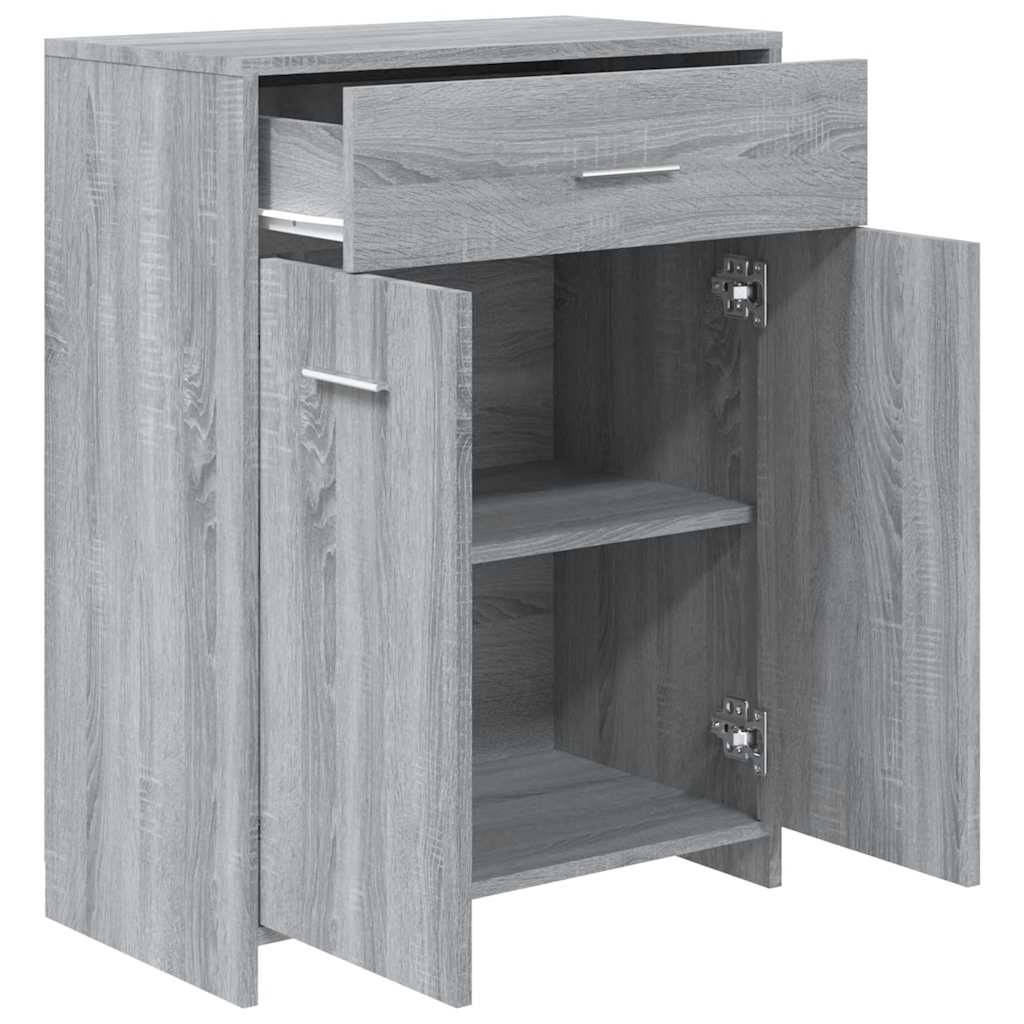 Badezimmerschrank Weiß 60x33x80 cm Holzwerkstoff