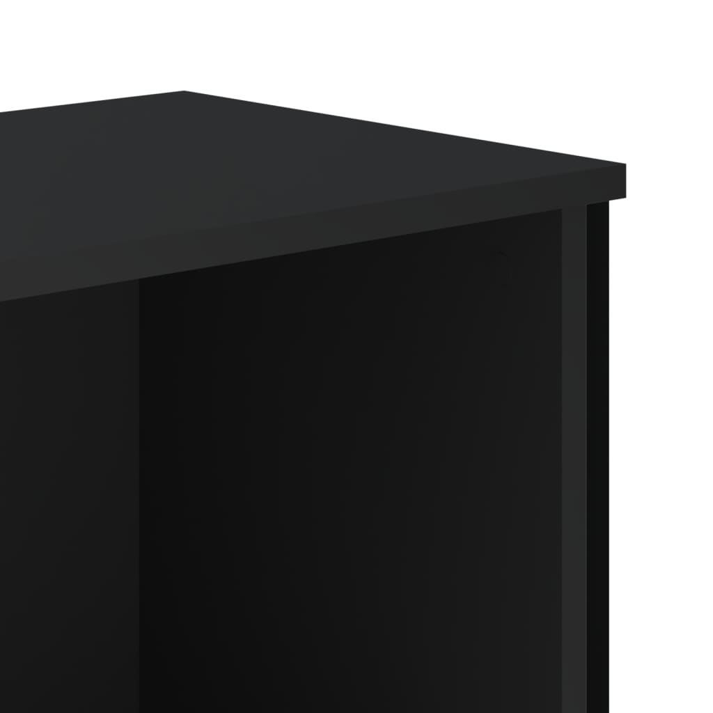 Bücherregal Schwarz 80x31x169 cm Holzwerkstoff