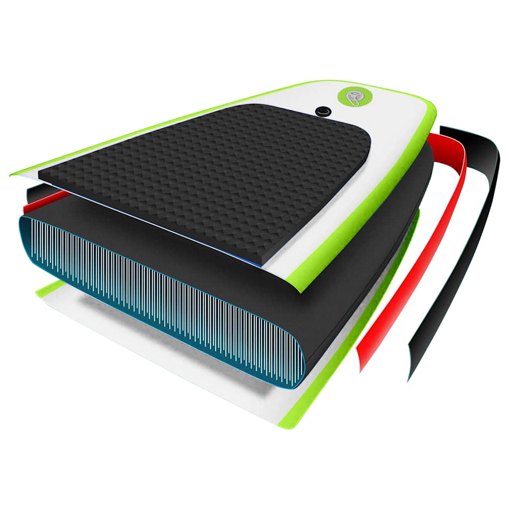Stand Up Paddle Board SUP Aufblasbar Rot und Weiß