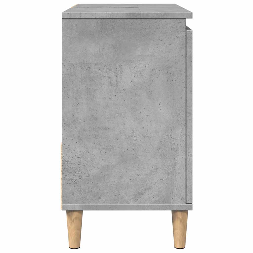 Badschrank Weiß 65x33x60 cm Holzwerkstoff