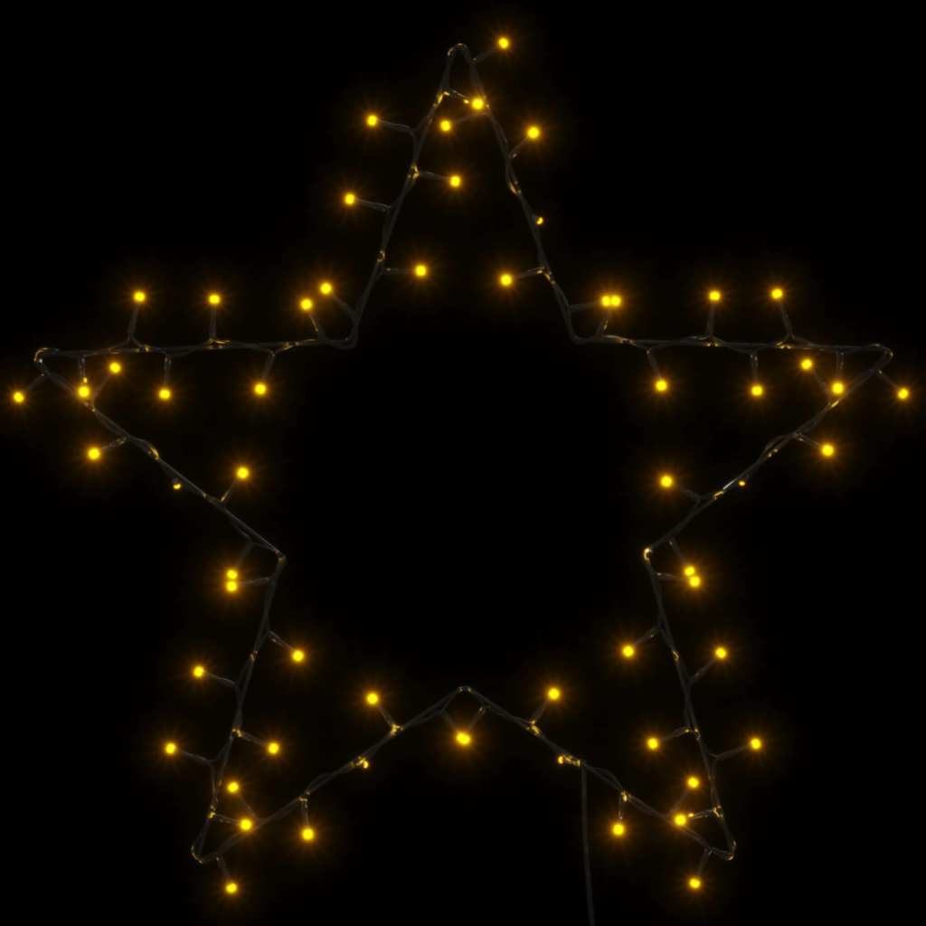 Weihnachtssterne mit Erdspießen 3 Stk. 50 LEDs 29 cm