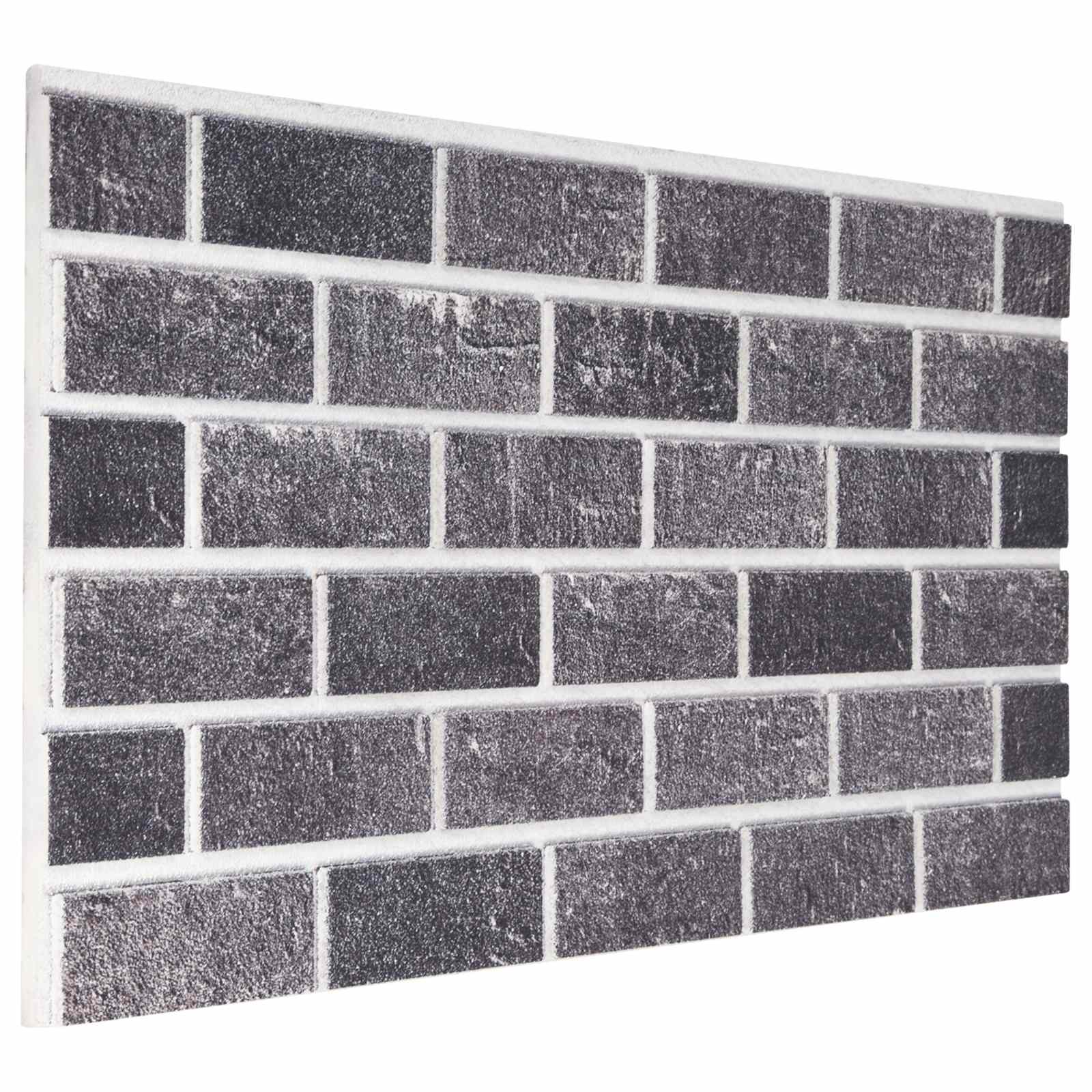 Wandpaneele 10 pcs Ziegel 100 x 50 cm EPS-Schaum