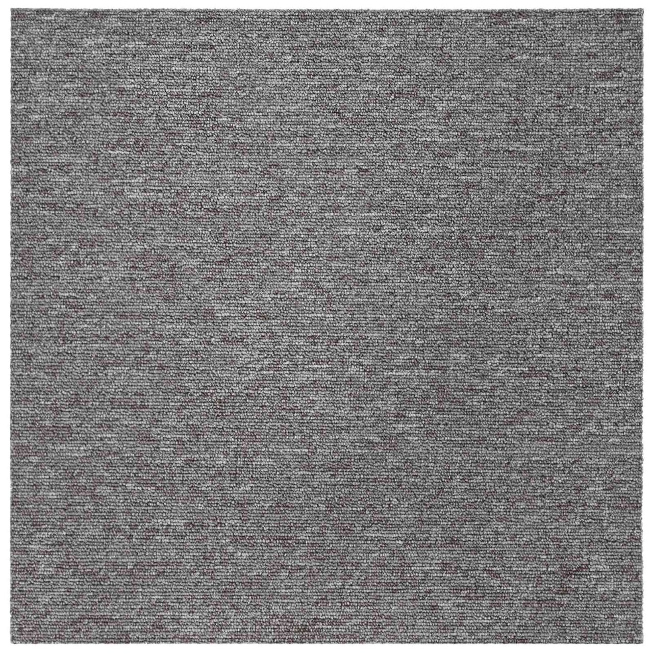 Teppichfliese Hellgrau mit Streifen 50 x 50 cm 4 pcs