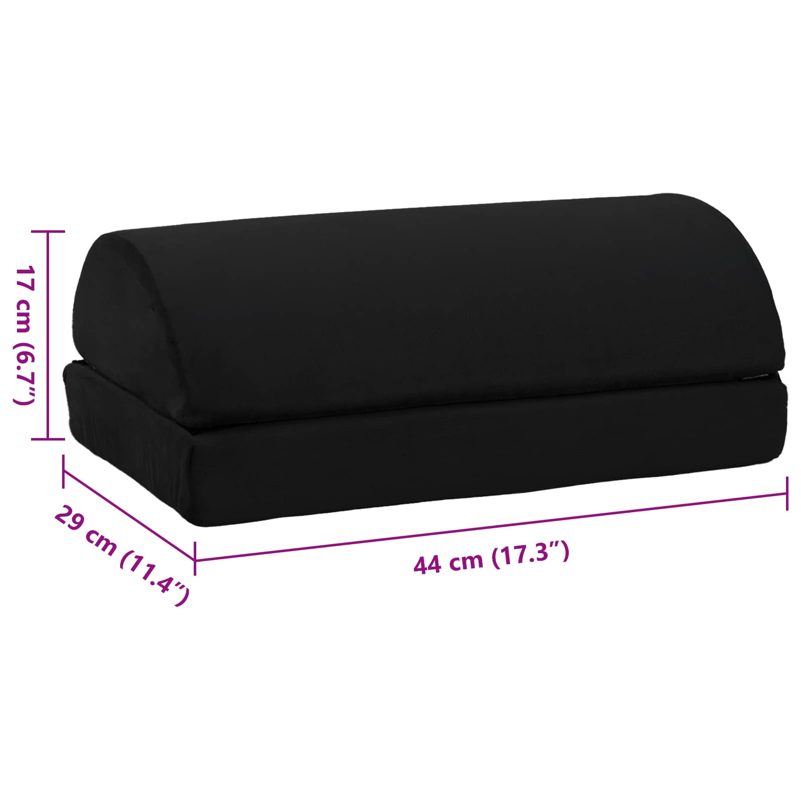 Uni Grau 44 x 29 x 17 cm PU-Schaum