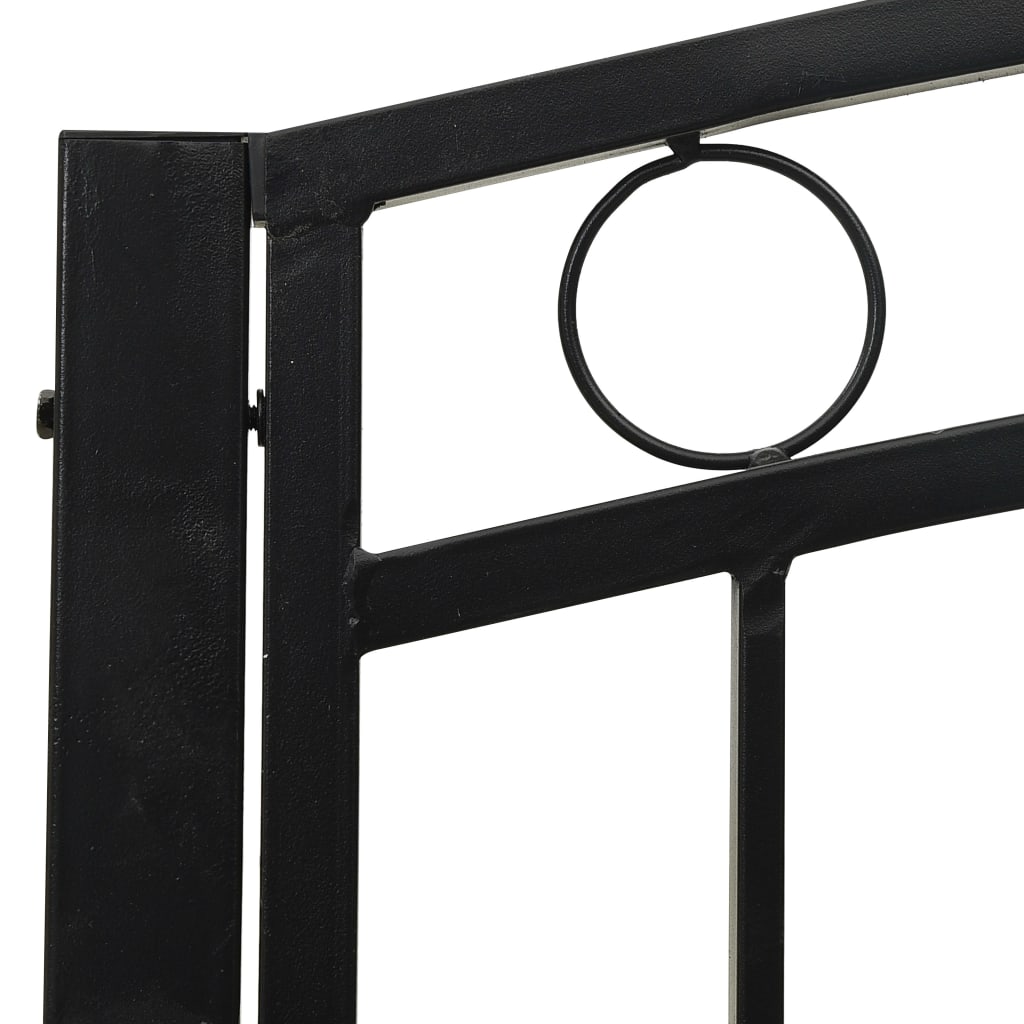 Gartenbank Grau 120 cm Stahl