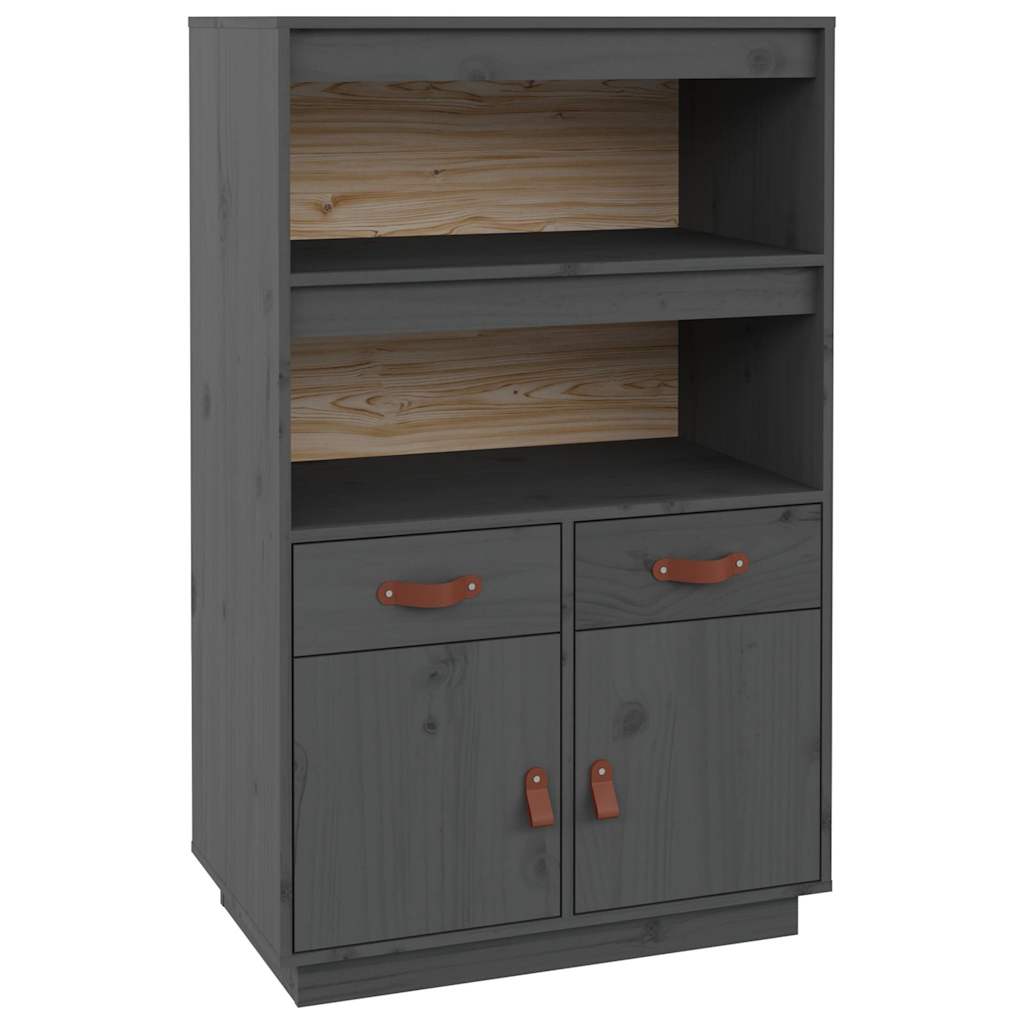 Highboard 67x40x108,5 cm Massivholz Kiefer