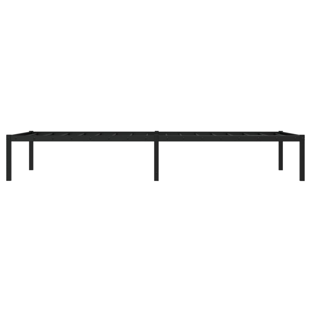 Bettgestell Metall Schwarz 75x190 cm