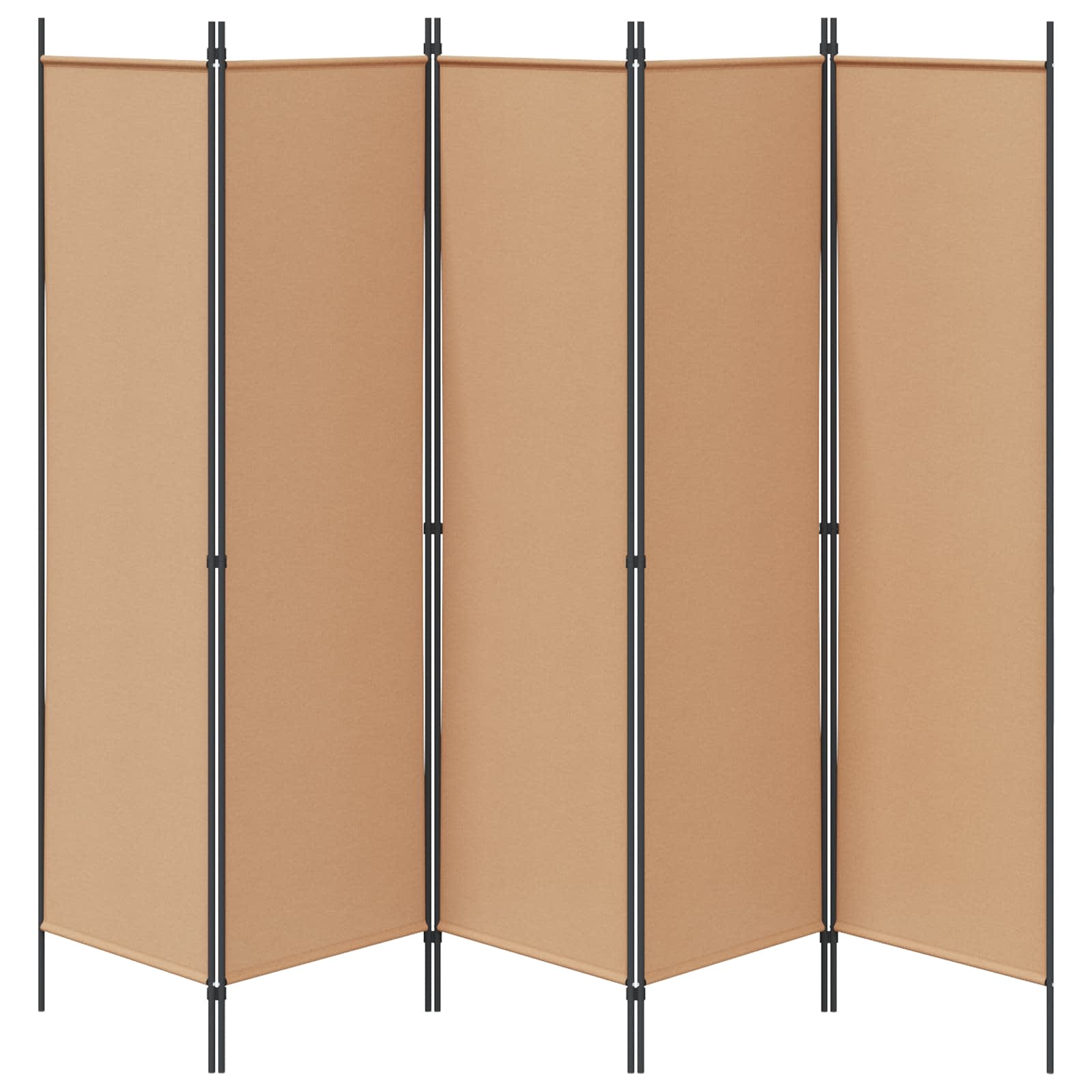 Raumteiler Beige 150 x 180 cm Stoff