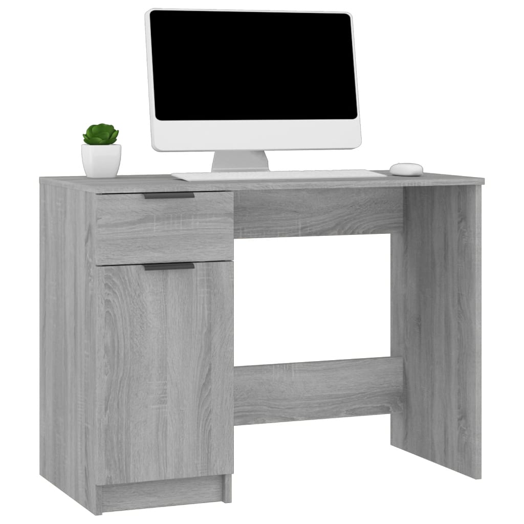Schreibtisch Weiß 100x50x75 cm Holzwerkstoff