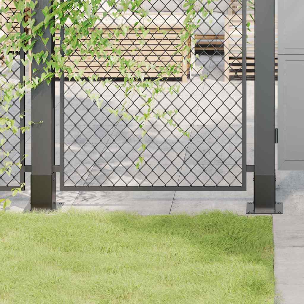 Pfostenträger Quadratisch 4Stk. Silber 46x46mm Verzinkter Stahl